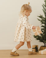 Robe en velours Holly Berry pour bébé