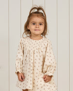 V smocked dress