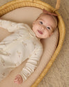 Bunnies zip long sleeve sleeper footie