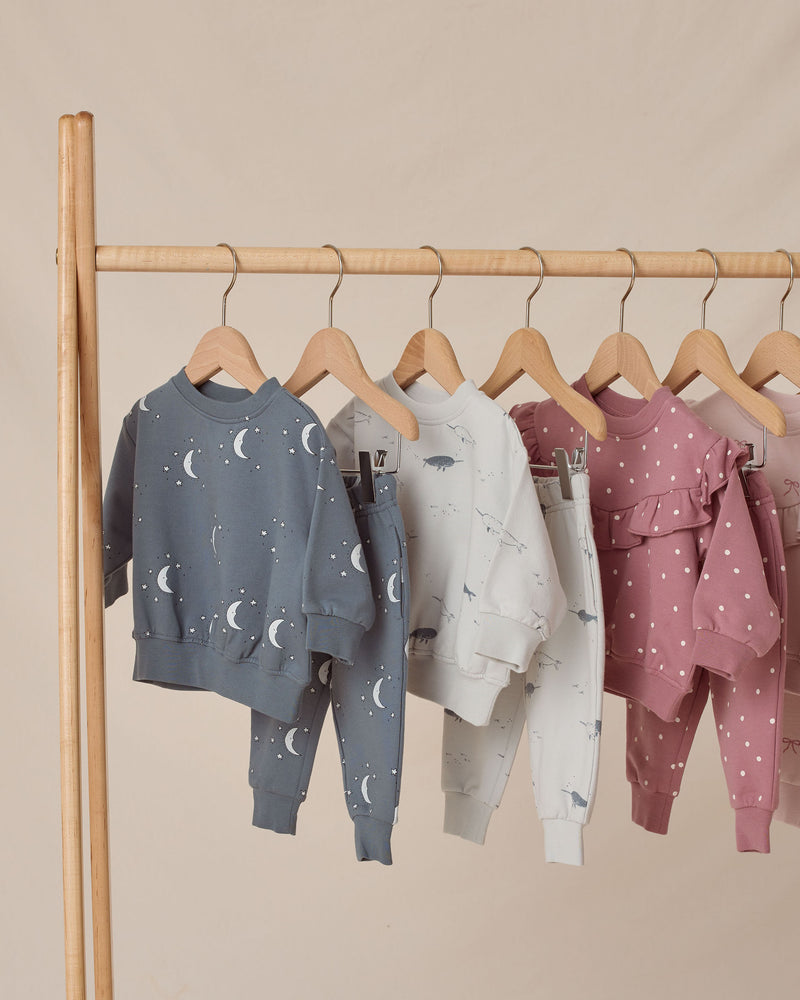 Silver moons relaxed fleece sweatpant