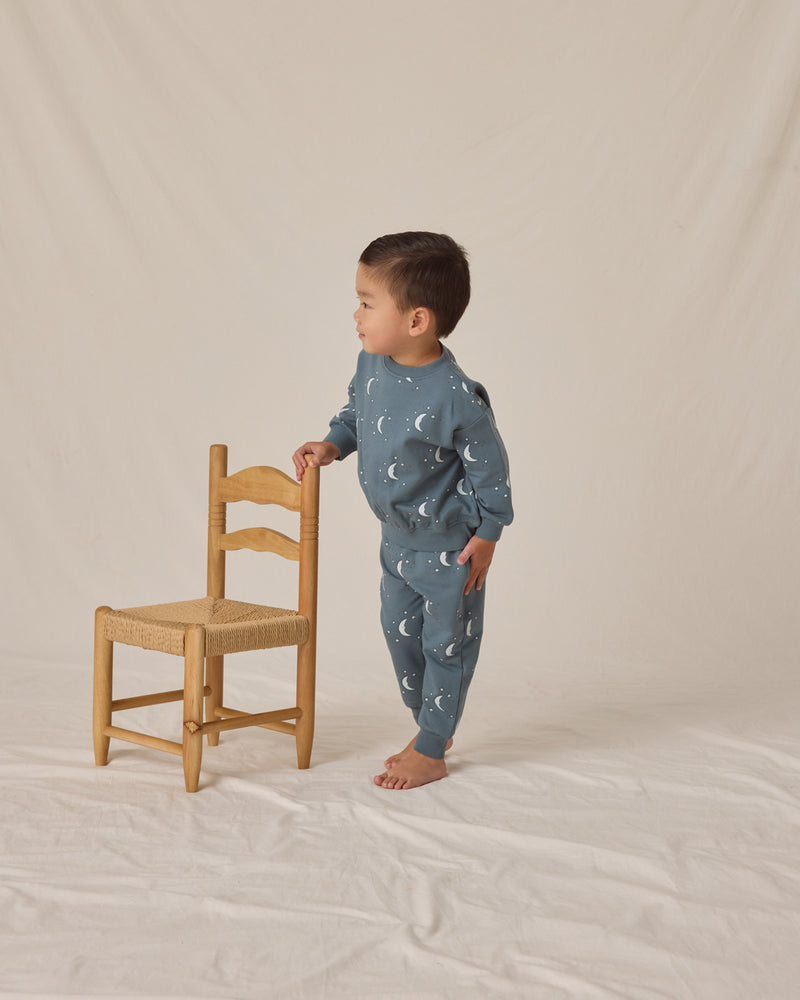 Silver moons relaxed fleece sweatpant