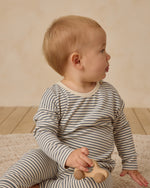 Ocean micro stripe drawstring pant