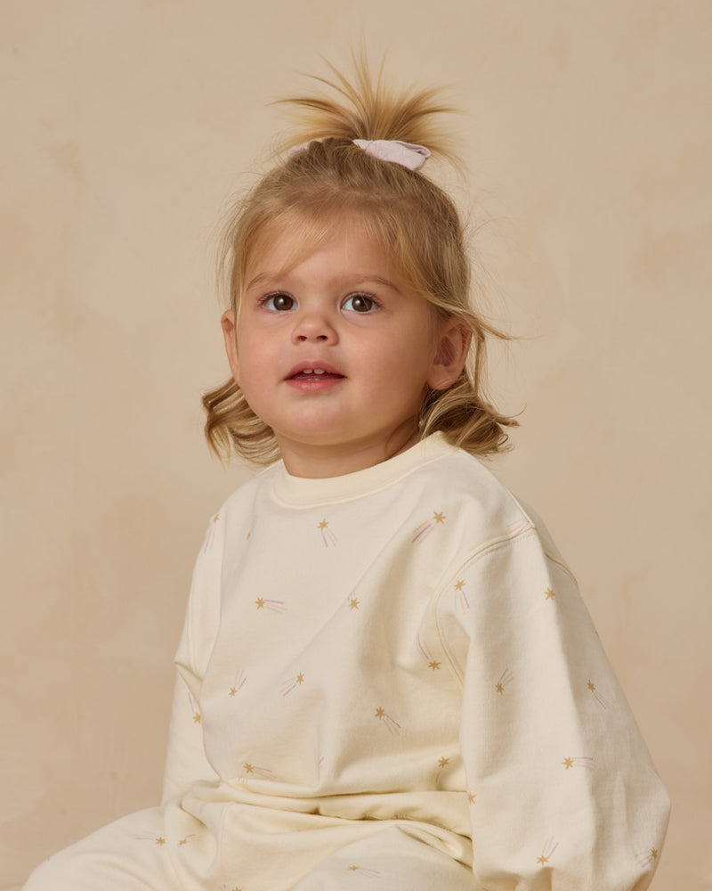Shooting stars oversized crew sweatshirt