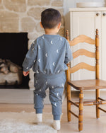 Silver moons relaxed fleece sweatshirt