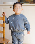 Silver moons relaxed fleece sweatshirt