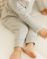 Ocean micro stripe drawstring pant