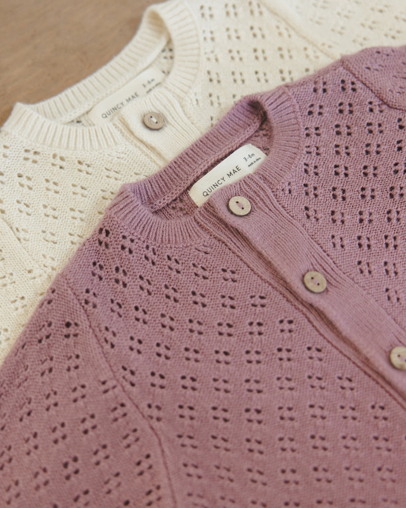 Natural knit cardigan