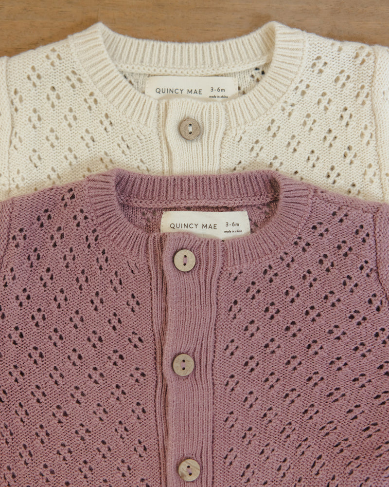 Natural knit cardigan