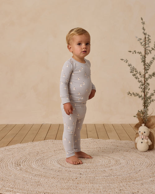 Snowmen bamboo pajama set