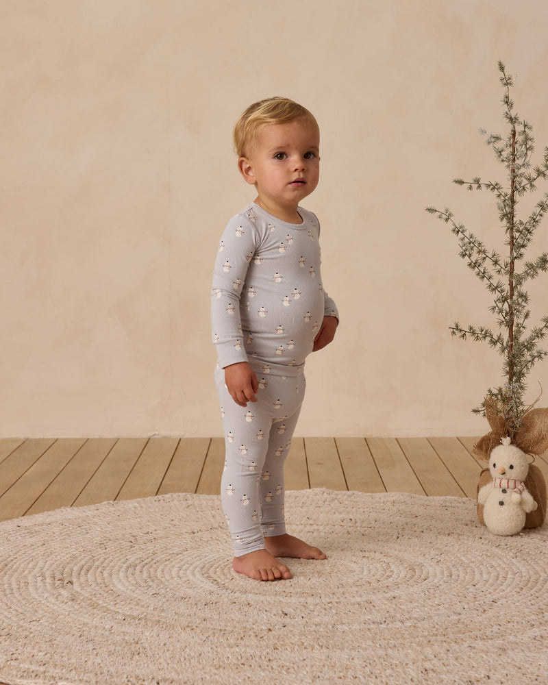 Pyjama zippé en bambou Snowmen
