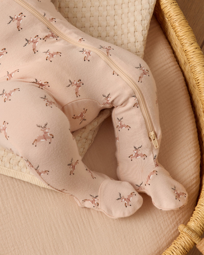 Pyjama zippé en bambou Reindeer