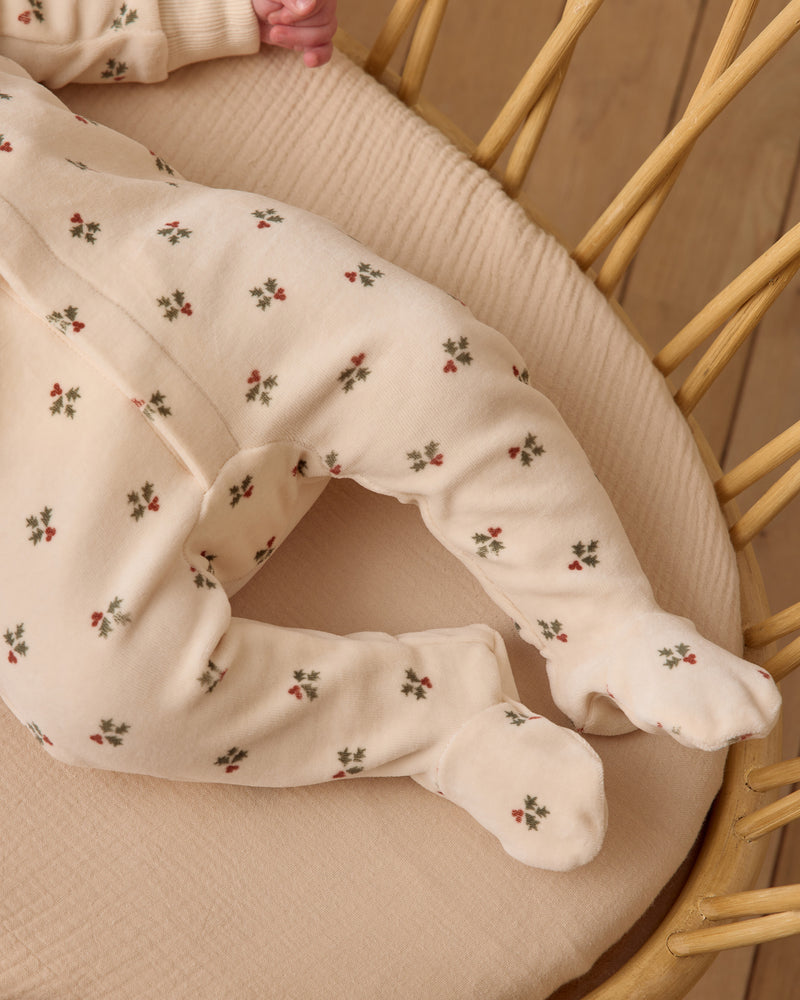 Pyjama à boutons-pression cachés Holly berry