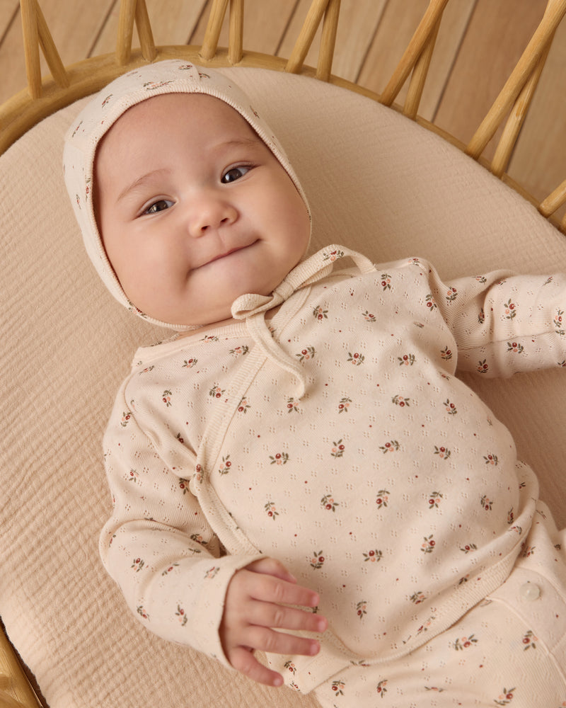 Ensemble Holly berry stripe pour nouveau-né 
