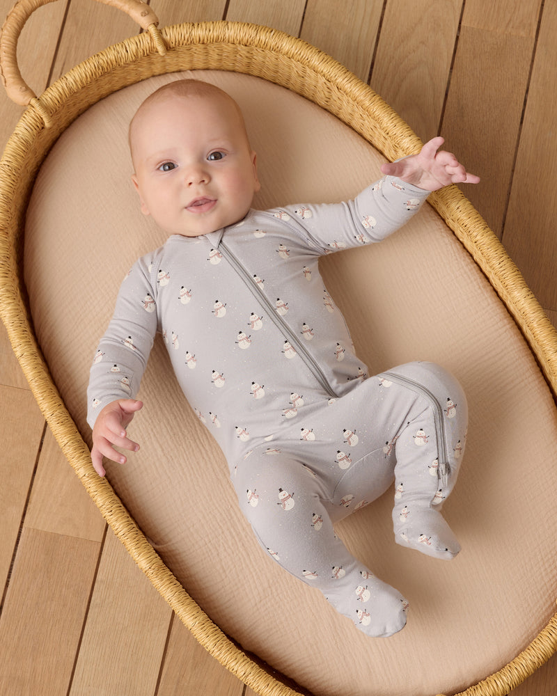 Pyjama zippé en bambou Snowmen
