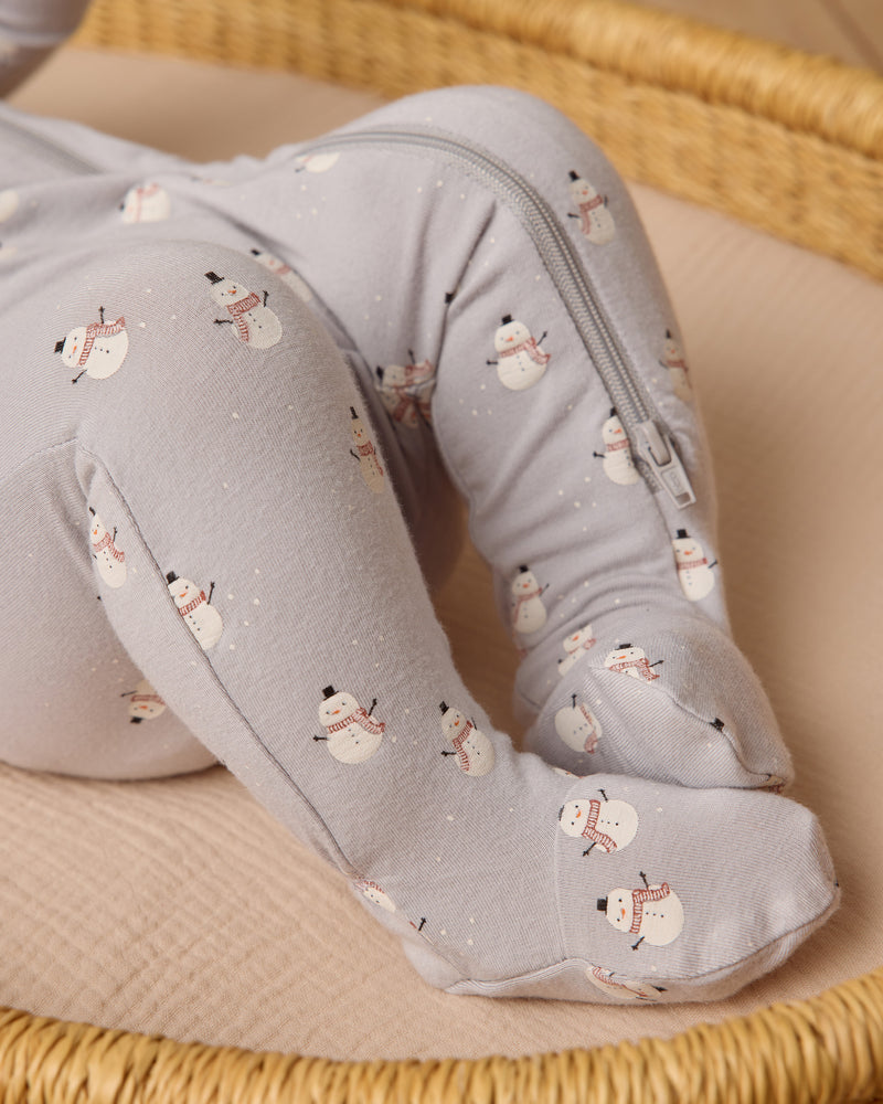 Pyjama zippé en bambou Snowmen
