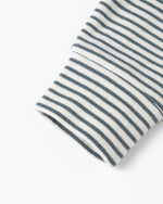 Ocean micro stripe drawstring pant