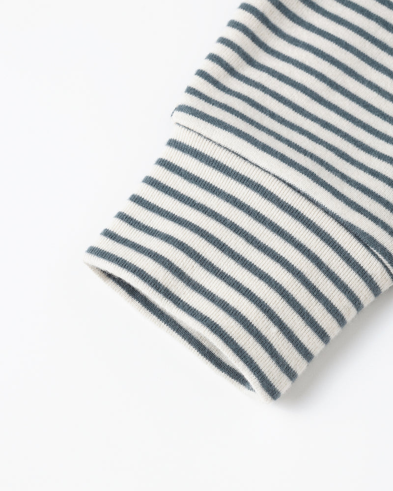 Ocean micro stripe drawstring pant