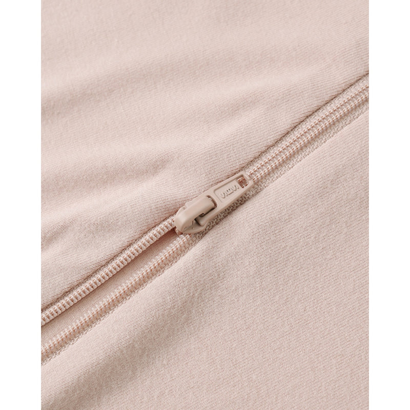 Pyjama zippé rose en bambou 