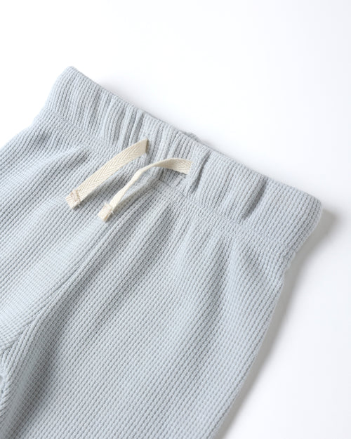 Ice blue waffle top + pant set