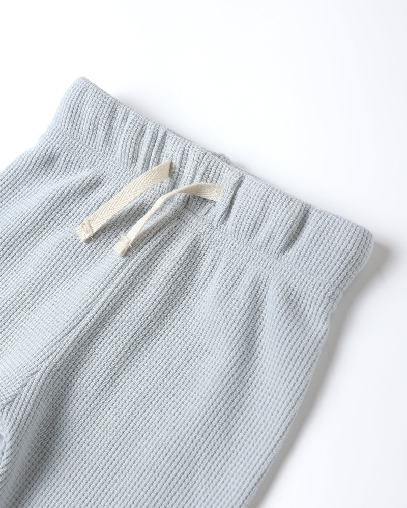 Ensemble haut + pantalon gaufré Ice blue