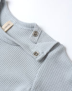 Ensemble haut + pantalon gaufré Ice blue