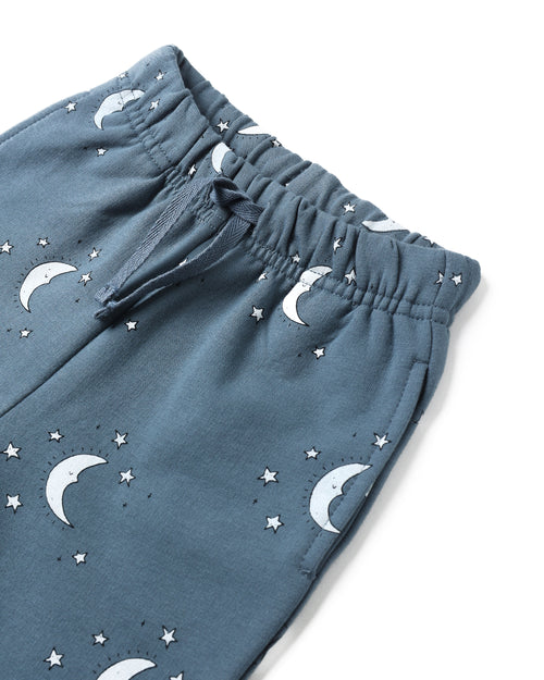Pantalon de survêtement décontracté en molleton Silver Moons