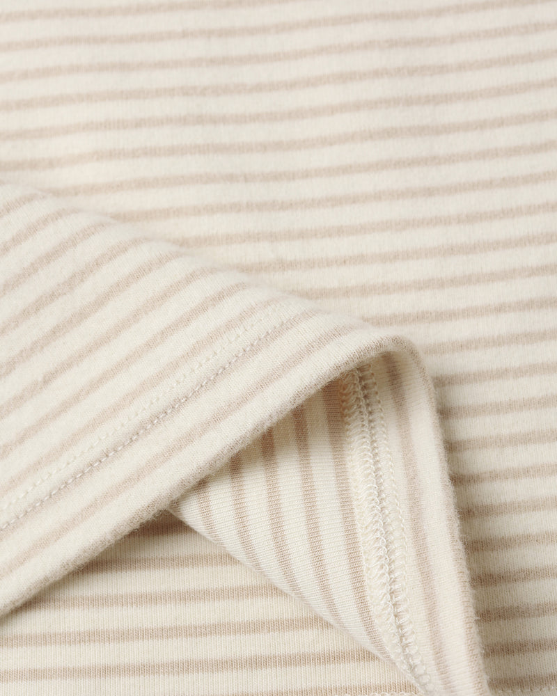 Oat micro stripe long sleeve tee