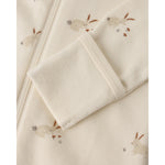 Bunnies zip long sleeve sleeper footie
