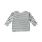 Ocean micro stripe long sleeve tee