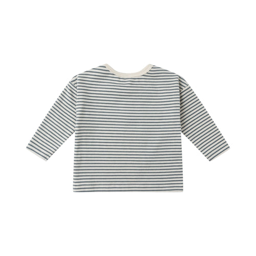 T-shirt à manches longues à micro rayures Ocean