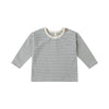 Ocean micro stripe long sleeve tee