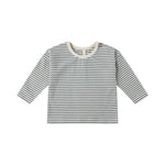 Ocean micro stripe long sleeve tee