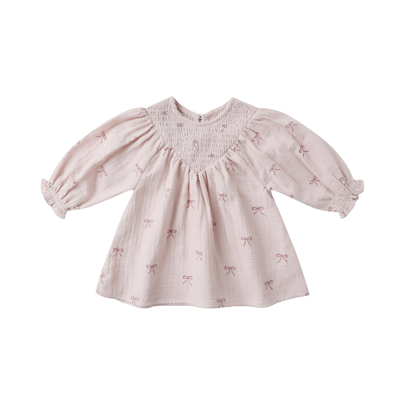 Bows smocked dress