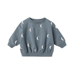 Silver moons relaxed fleece sweatshirt