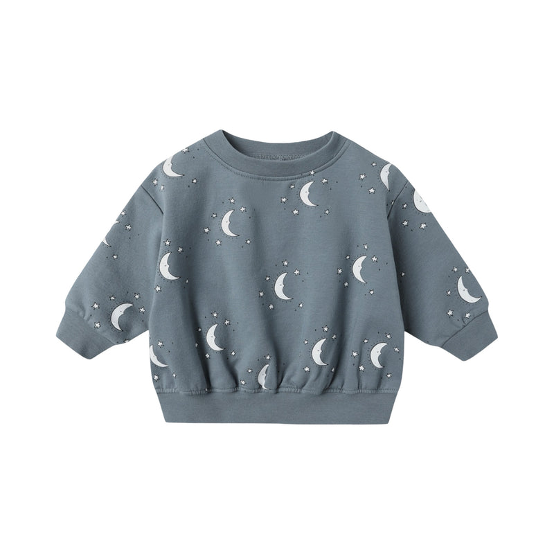 Silver moons relaxed fleece sweatshirt