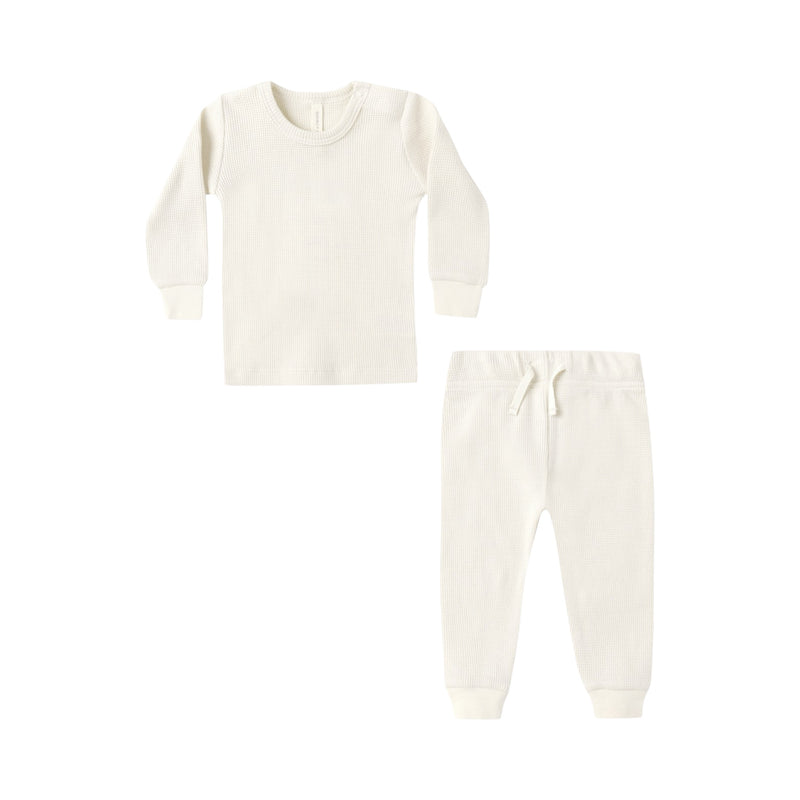 Ensemble haut + pantalon gaufré Natural
