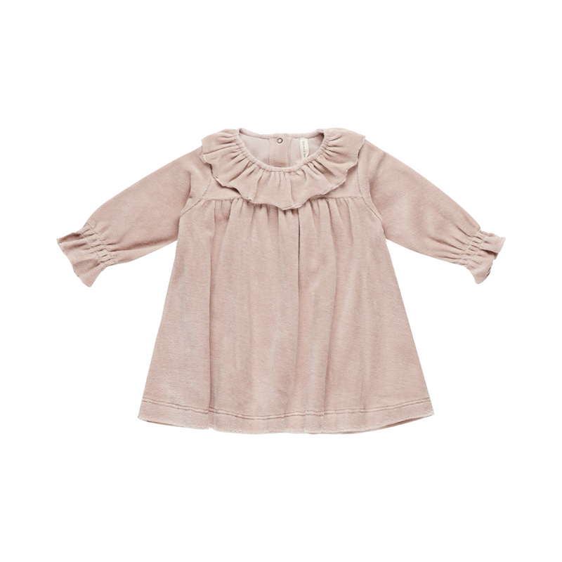 Velour baby dress