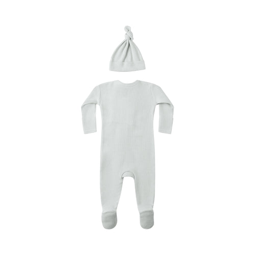 Ice blue waffle sleep set