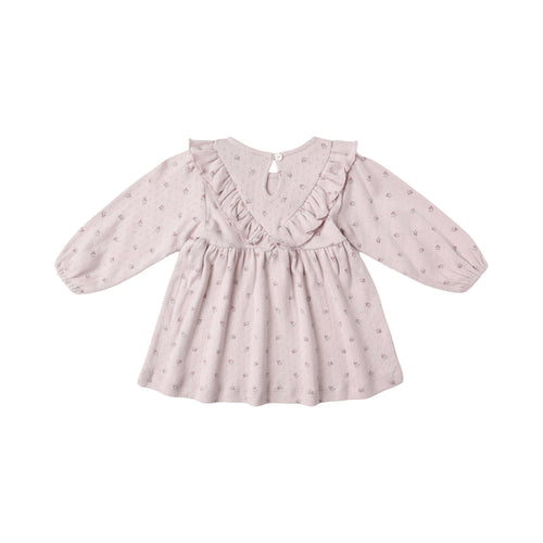 Robe à volants Lilac ditsy