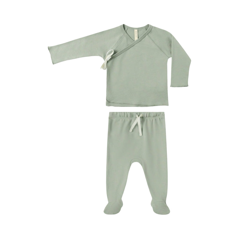 Ensemble cache-cœur + pantalon à pattes