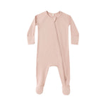 Pyjama zippé rose en bambou 