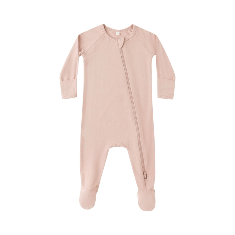 Pyjama zippé rose en bambou 