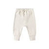 Oat micro stripe drawstring pant