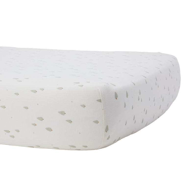 Trees bamboo crib sheet