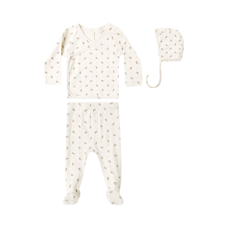 Ensemble Holly berry stripe pour nouveau-né 