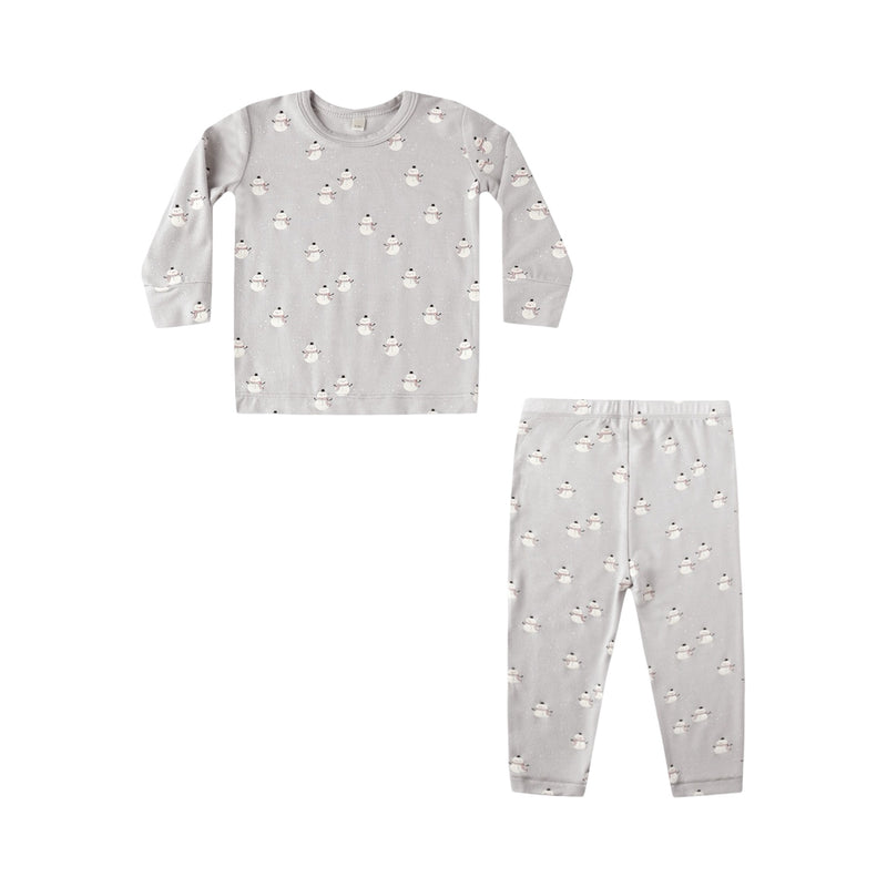 Pyjama zippé en bambou Snowmen