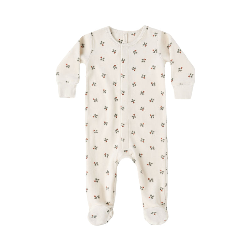 Pyjama à boutons-pression cachés Holly berry