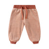 Candy stripe velour relaxed sweatpant