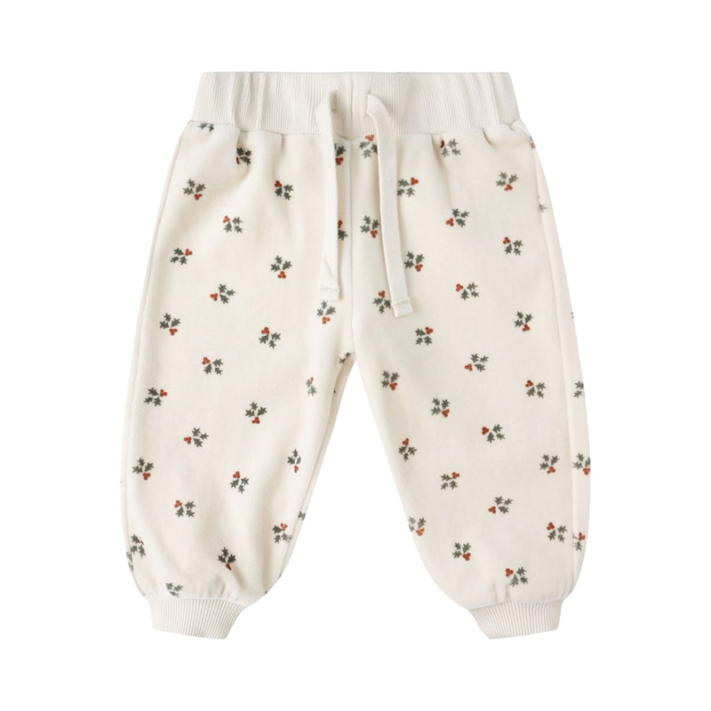 Pantalon de survêtement décontracté en velours Holly Berry