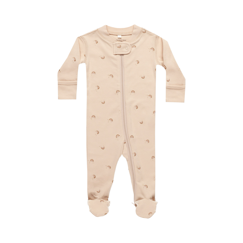 Zip long sleeve sleeper footie